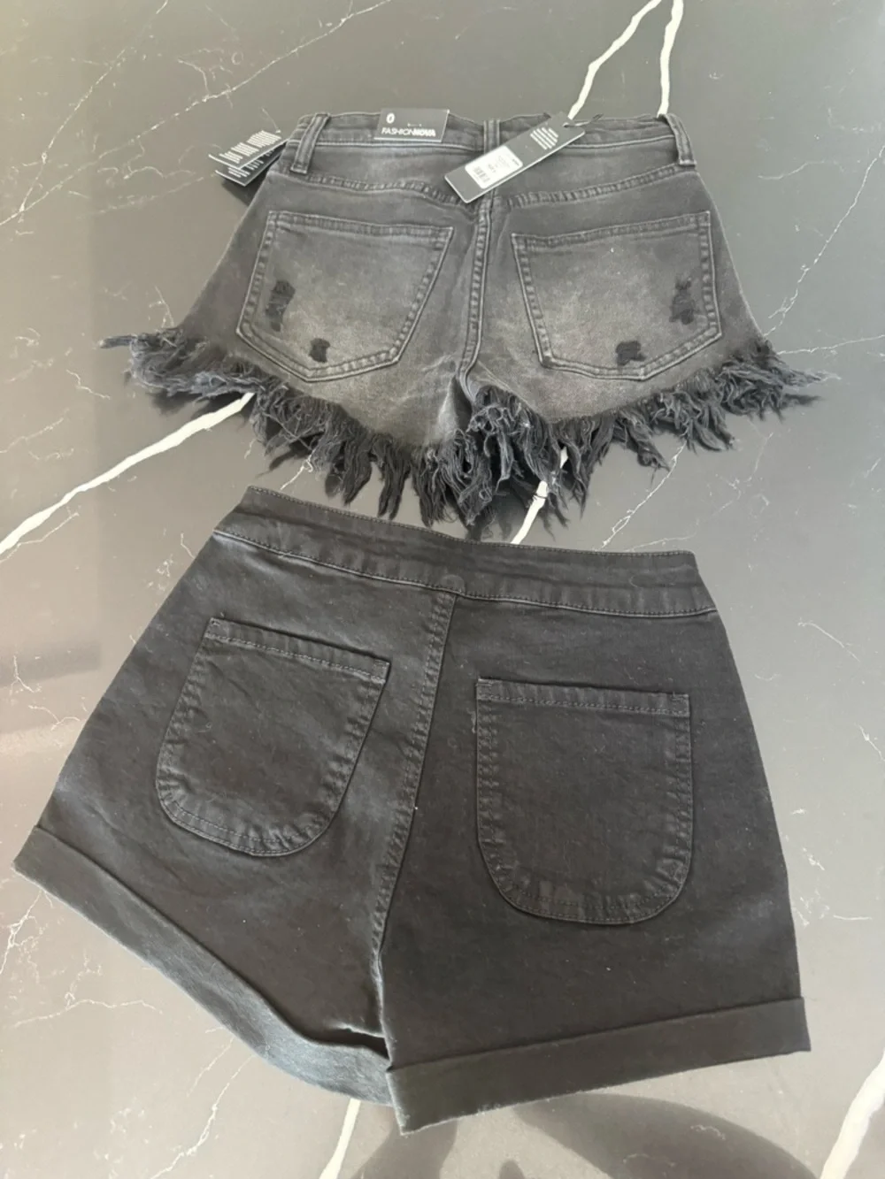 Lot of Two Fashion Nova Black Shorts‎